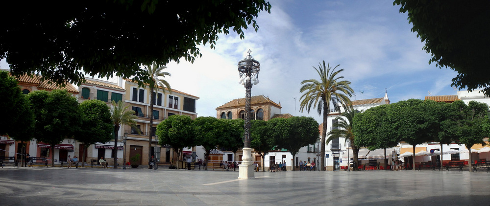 Central Plaza of the Carmona Fortress area.